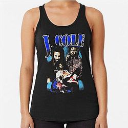 J Cole Rap Hiphop  Racerback Tank Top