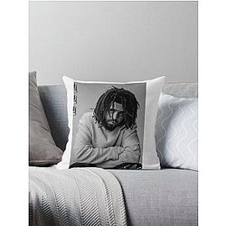 J.cole, J cole, j-cole fan a Throw Pillow