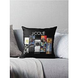 J Cole Discography Throw Pillow