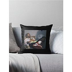 J Cole Retro Throw Pillow