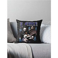 J Cole Rapper Retro Vintage Throw Pillow