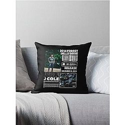 J Cole Rapper Vintage Rap Music Throw Pillow