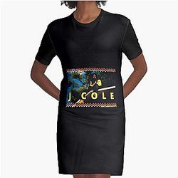 J Cole Forest Hills Graphic T-Shirt Dress