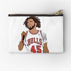 J Cole Performing Zipper Pouch