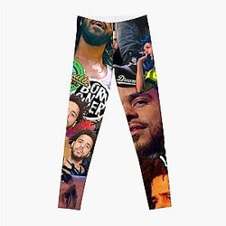J Cole Collage Leggings