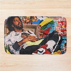 J cole collage Bath Mat