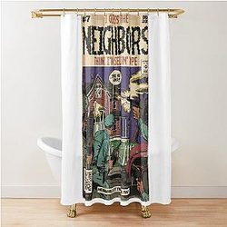 J. Cole - Neighbors Comic Book Parody Shower Curtain