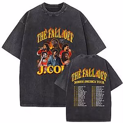 New Arrival For 2026 Tour DTNK1205 Washed J. Cole T-Shirts