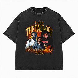 J Cole The Fall Off Tour Album Art HTCT1307i J. Cole T-Shirts