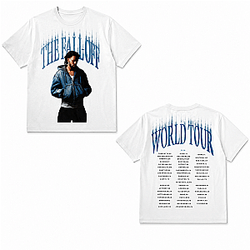 The Fall Off World Tour Dates Blue LA2207 J. Cole T-Shirts
