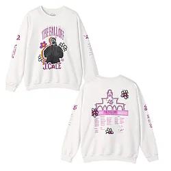 The Fall Off World Tour 2026 Pink And Natural DTNK0909 J. Cole Sweatshirts