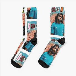 J. Cole Scrapbook Effect Socks