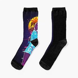 J Cole Retro Art Socks