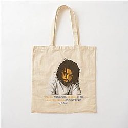 J. COLE: Introspective Rapper and Storyteller   Cotton Tote Bag