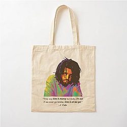 J. COLE: Introspective Rapper and Storyteller   Cotton Tote Bag