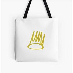 J. Cole - Born Sinner Crown All Over Print Tote Bag