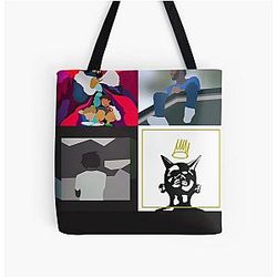 J Cole J. Cole All Over Print Tote Bag