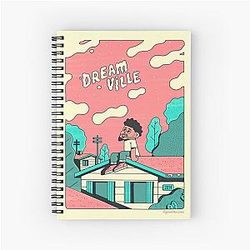 J Cole J. Cole Spiral Notebook