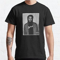 Black and White J. Cole Photo Signature Classic T-Shirt