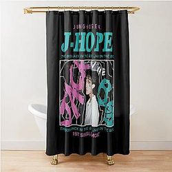 채용 정보 상자에 잭 J-Hope 티 Hobi 샤워 커튼