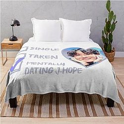 단일 Mentally 데이트 J-Hope - 정 Hoseok (BTS) Throw Blanket