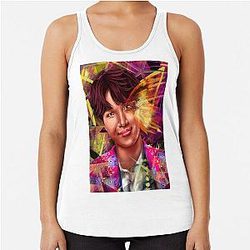 J-Hope BTS - 나비 Racerback 탱크 탑