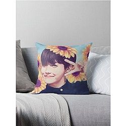 행복한 J-hope 데이 트로우 베개