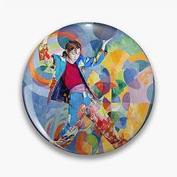 J Hope 원형 모양 Pin