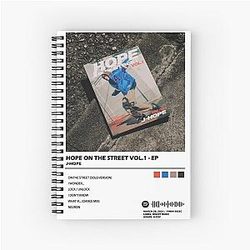 j-hope Hope On The Street 앨범 커버 아트 나선형 노트북