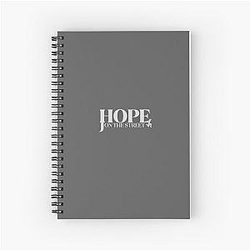 BTS J-Hope 영감을 얻은 팬 아트 그래픽 디자인 나선형 노트북