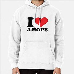 나는 사랑 J Hope 풀 오버 Hoodie