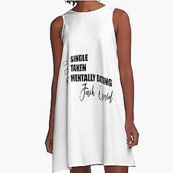 Mentally Dating Jack Quaid A Line Dress