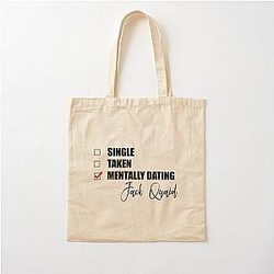 Mentally Dating Jack Quaid Cotton Tote Bag