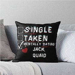 Mentally Dating Jack Quinn Throw Pillow