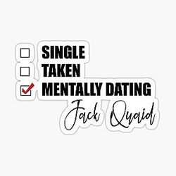 Mentally Dating Jack Quaid Sticker