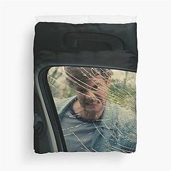 Companion - Jack Quaid Breaking Window Scene Duvet Cover