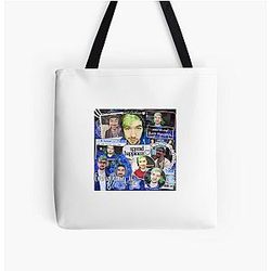Jacksepticeye Tassen - Alles is blauw Alles over Print Tote Bag RB0107