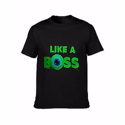 Jacksepticeye T-shirt – Slogan “Like a Boss” Print