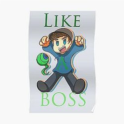 Jacksepticeye Posters - Als een baas!! Poster RB0107