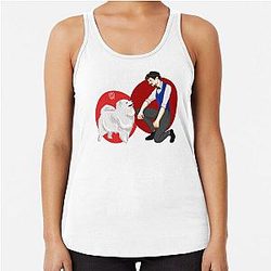 Jacksepticeye Tanktops Jameson Jackson. Racerback Tank boven RB0107