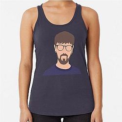 Jacksepticeye Hauts-citernes - Minimalist Pop Art Racerback Tank Top RB0107
