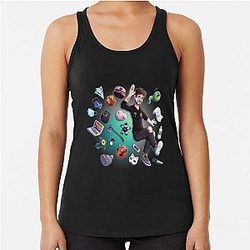 Jacksepticeye Tank Tops - New Years FanArt Racerback Tank Top RB0107