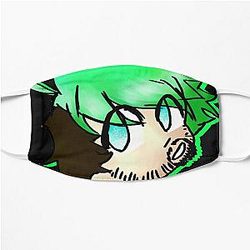Jacksepticeye Gezichtsmaskers - JackSepticeye Chibi Head Transparent Flat Mask RB0107