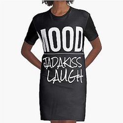 Mood Jadakis Graphic T-Shirt Dress