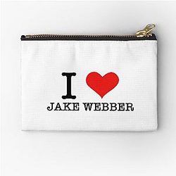 I Heart Jake Weaber Zipper Pouch