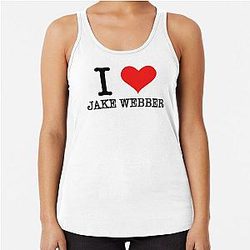 I Coeur Jake Webber Haut du réservoir Racerback