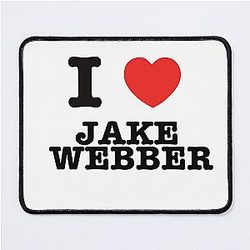 I Coeur Jake Webber Pad de souris