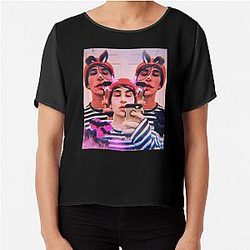 Jake Webber Devil Bunny Chiffon Top