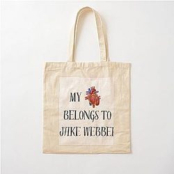Mon coeur appartient à Jake Cotton Tote Bag