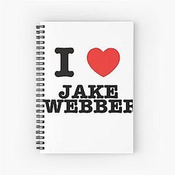 I Coeur Jake Webber Carnet de notes spirales